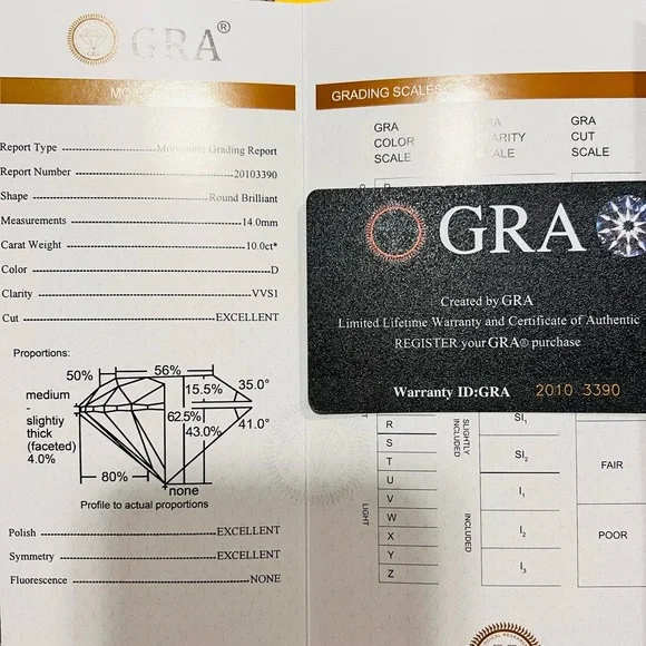 Price firm! New 11 carats Diamond Moissanite Necklace - Picture 6 of 9